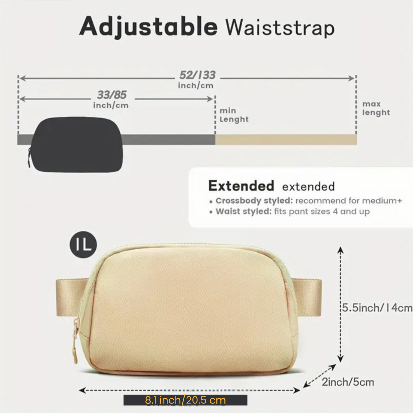 Customizable Belt Bag – Stylish & Functional for Everyday Use